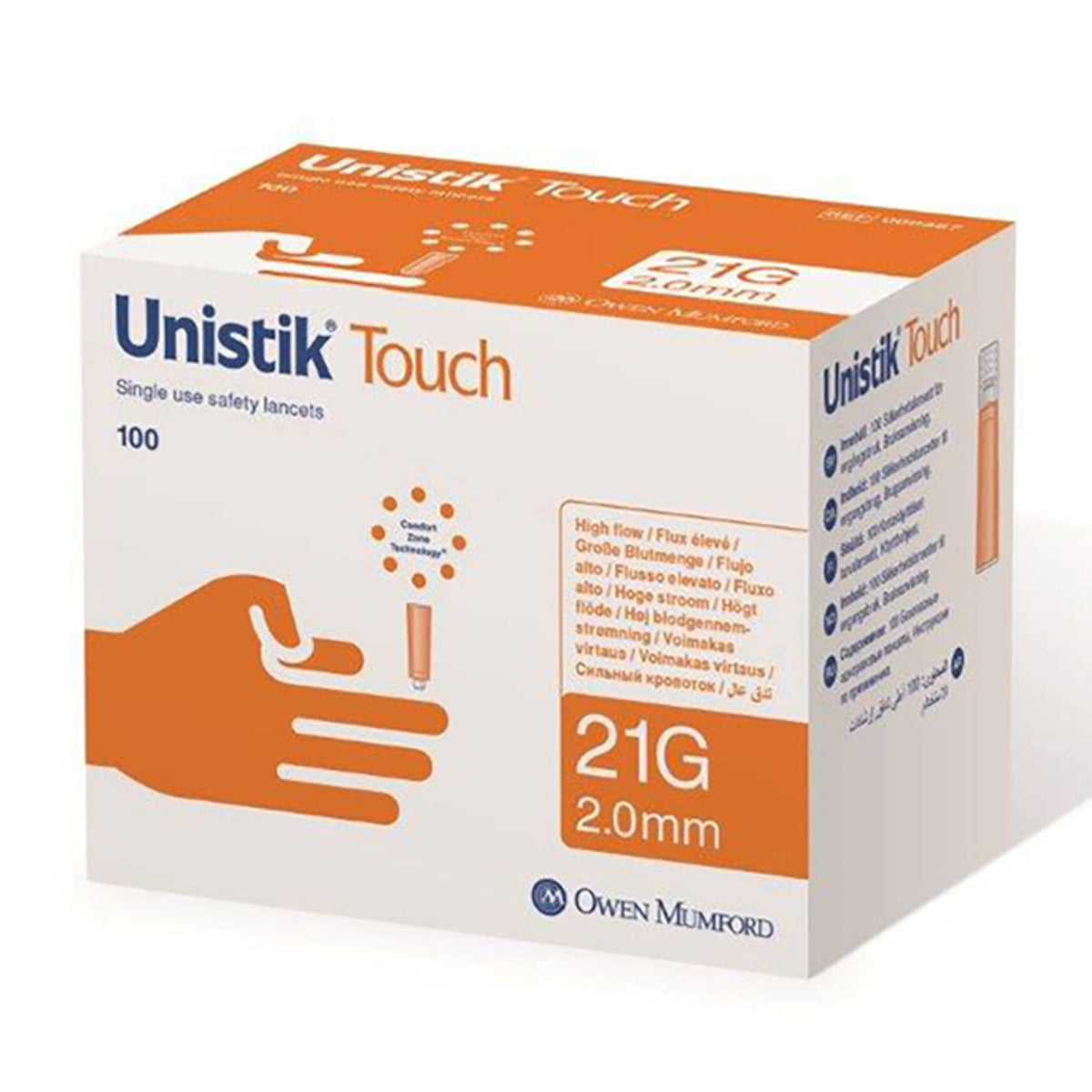 Owen Mumford UNISTIK® Touch 21G Sicherheitslanzetten